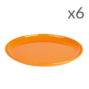 Teller PC 24, flach, 6er-Set, orange