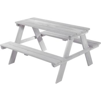 Holz-Picknicktisch A, grau lasiert