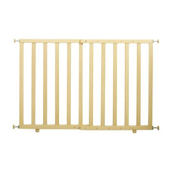 Tür- und Treppenschutzgitter zum Klemmen, Breite 62 - 106 cm, natur