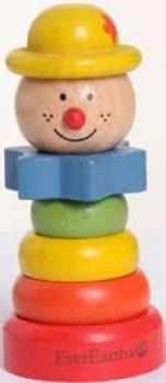 Bunter Clown - gelber Hut, 12m+