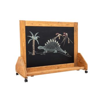 Kreativtafel auf Rollen, für Draussen – Kreidetafel