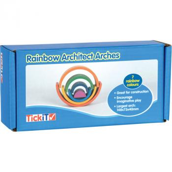 Regenbogen Architekt Stapelblöcke, Bögen