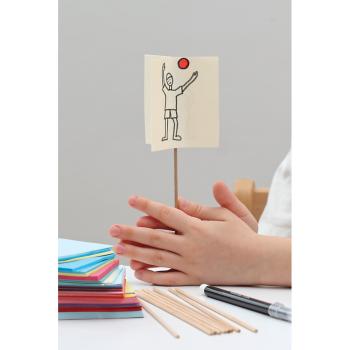 Holzstäbchen, natur, 20 cm, 100 Stck.