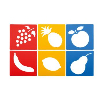 Bastelschablonen - Obst