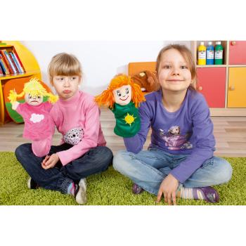 Zwei Gesichter - Handpuppen Emotionen