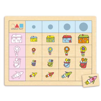 Holz-Legespiel 4er Set - gross-klein