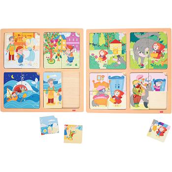 Puzzle-Set Rotkäppchen und Pinocchio