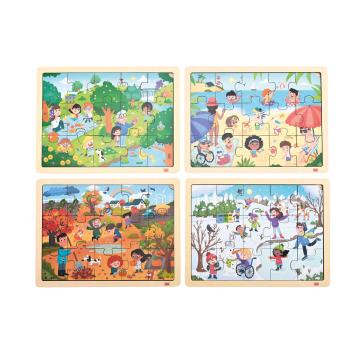 Puzzle-Set, Vier Jahreszeiten