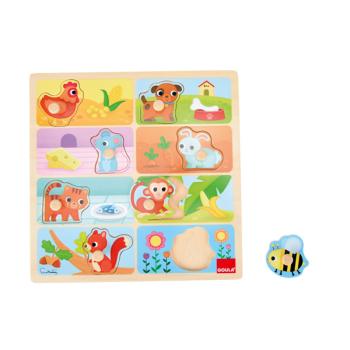 Einlegepuzzle - Was essen die Tiere?