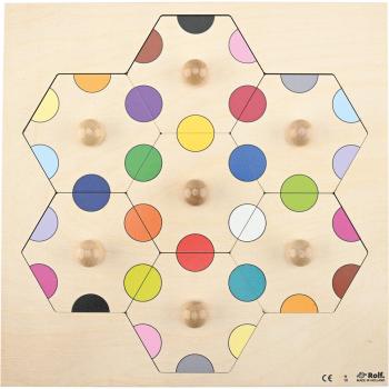 Sechseck-Einlegepuzzle - Farben