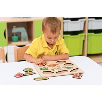 Holzpuzzle - Gemüse