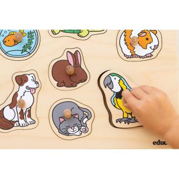 Holzpuzzle - Haustiere