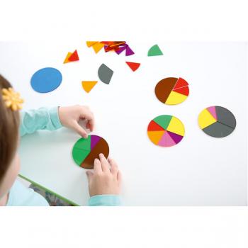 Holz-Puzzle 'Kreise' Zum Legen – Bunt, 20x20 Cm (1,7 Cm Hoch) – Pädagogisches Spielzeug Aus Samena-Holz
