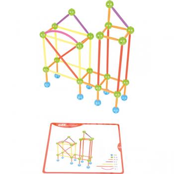 Konstruktions-Set für geometrische Körper, mit Aufgabenkarten - für Anfänger