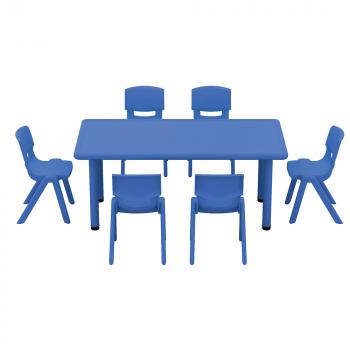 Stuhl Felix 1, Sitzhöhe 26 cm, für Tischhöhe 46 cm, blau