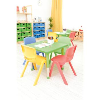 Stuhl Felix 1, Sitzhöhe 26 cm, für Tischhöhe 46 cm, rosarot