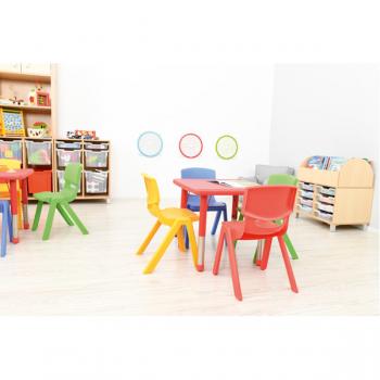 Stuhl Felix 3, Sitzhöhe 35,5 cm, für Tischhöhe 59 cm, gelb