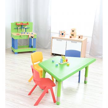 Stuhl Felix 3, Sitzhöhe 35,5 cm, für Tischhöhe 59 cm, rosarot