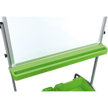 Magnetisches Whiteboard, mobil, 75 x 100 cm mit Behälter