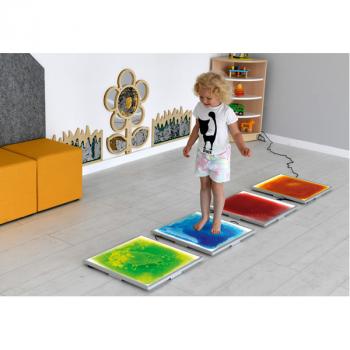 Sensorik-Bodenfliese mit Licht