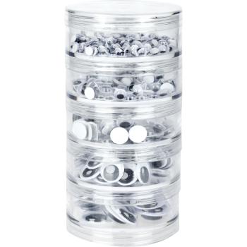 Wackelaugen, selbstklebend, schwarz-weiss