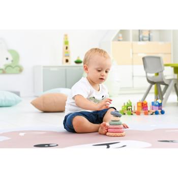 Pastell-Stapelturm, Kreise mit Strukturen