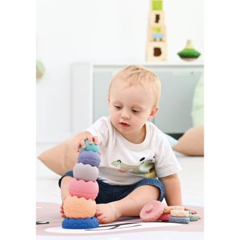 Pastell-Stapelturm, Bälle