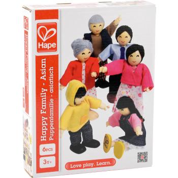 Holzpuppen - Grossfamilie aus Asien