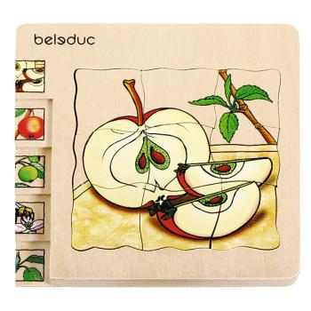 Lern-Lagenpuzzle - Apfel