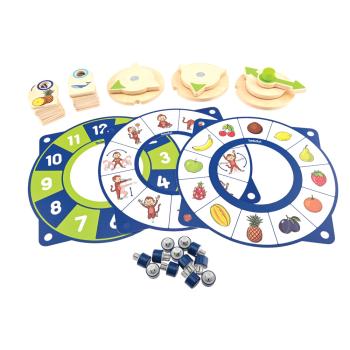 Spiele-Set mit Uhr für Activity-Spielhaus und -wand