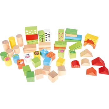 Holzbausteine ZOO, 50 Stck.