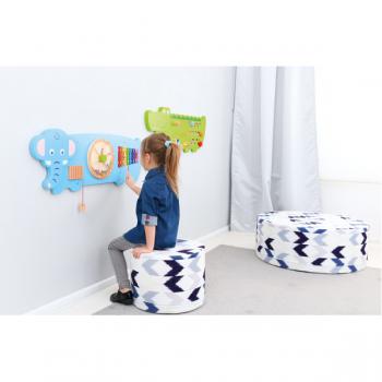 Wandapplikation - Elefant mit 3 Spielen