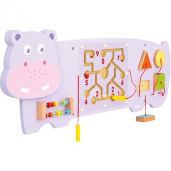 Wandapplikation - Nilpferd mit 3 Spielen