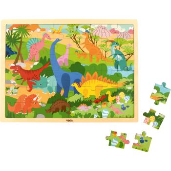 Holzpuzzle Dinosaurier, 48 Teile