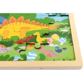 Holzpuzzle Dinosaurier, 48 Teile