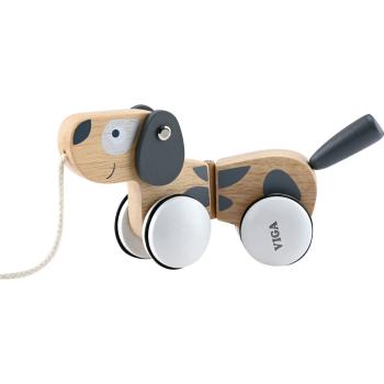 Holz-Nachziehtier Hund Tobbie