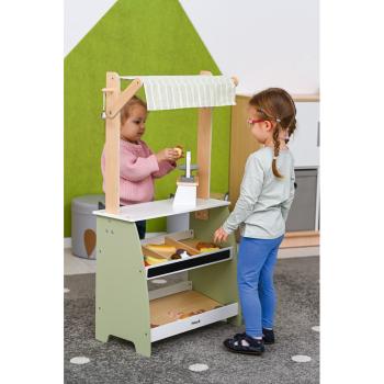 Verkaufsstand mit Lebensmitteln