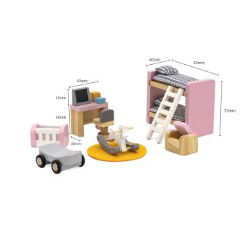 Puppenferienhausmöbel Kinderzimmer