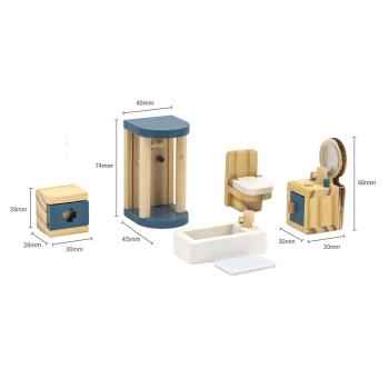 Puppenferienhausmöbel Bad