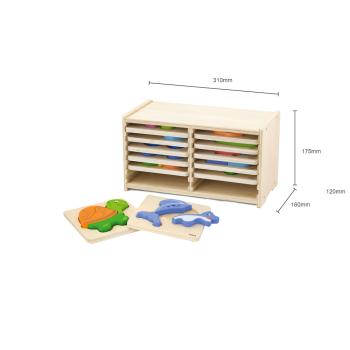 Einlegepuzzles - Tiere und Fahrzeuge