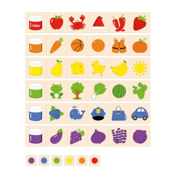 Legespiel - Farben lernen