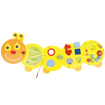 Wandapplikation - Raupe mit 5 Spielen