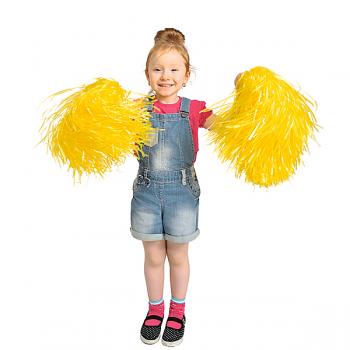 Cheerleader- Pompon klein, gelb
