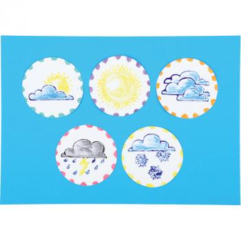 Grosse Stempel Natur, Wetterzeichen