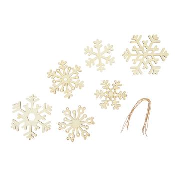 Holz-Anhänger - Schneeflocke