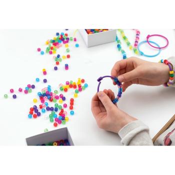 Schmuckperlen – Walzenperlen, transparent, 1000 Stck.