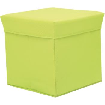 Textilbox mit Deckel - hellgrün
