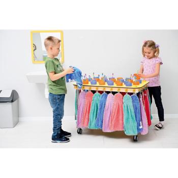 Handtücher, gerafft, 6 Stck.