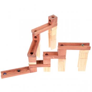 Holzkugelbahn Klassik, 60 Teile