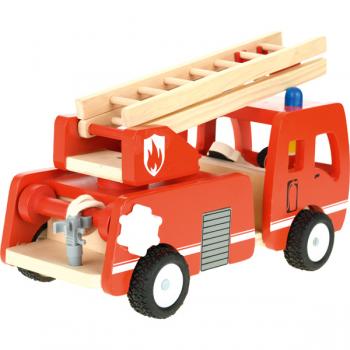 Feuerwehrauto aus Holz